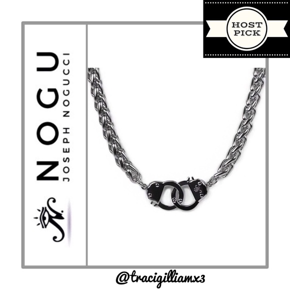 NOGU Silver Chain Cuff Necklace - Picture 1 of 8
